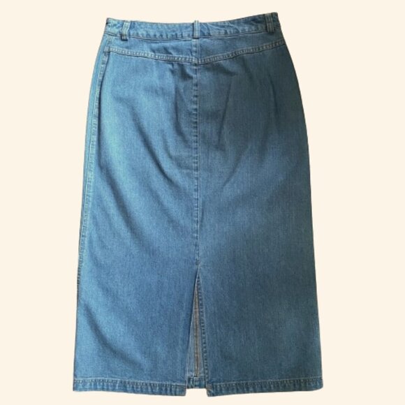 Y2K maxi pencil light denim jeans skirt - Picture 6 of 14